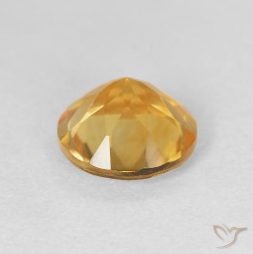 Citrino ouro brilhante Natural 1.70ct, Redondo, VVS-VS