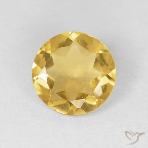 1.32ct Natural Ouro Citrino, Redondo, VVS-VS