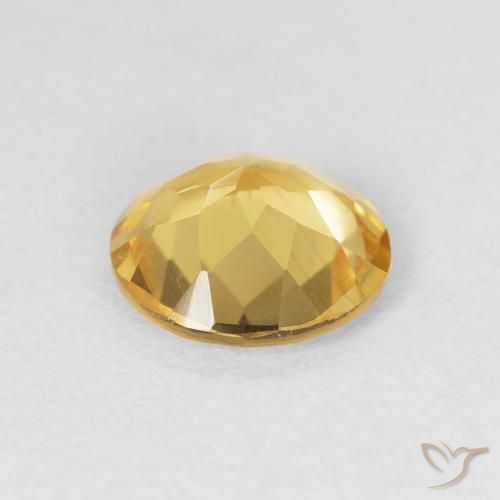 Citrino Ouro Natural 1.32ct, Redondo, VVS-VS