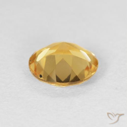 Citrino Dourado médio Natural 1.02ct, Redondo, VVS-VS