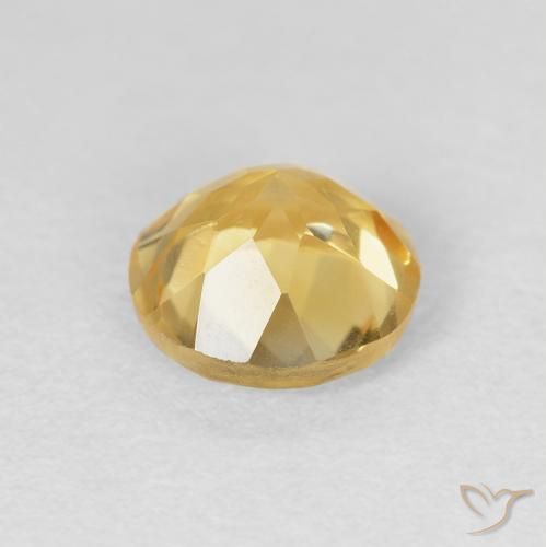 Citrino Amarelo Dourado Claro Natural 1.67ct, Redondo, VVS-VS