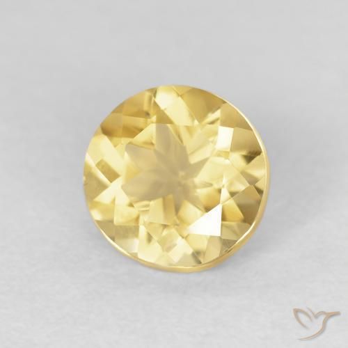Citrino Luz Dourada Natural 1.13ct, Redondo, VVS-VS