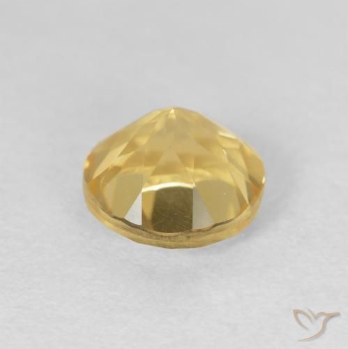 Citrino Luz amarela Natural 1.70ct, Redondo, VVS-VS