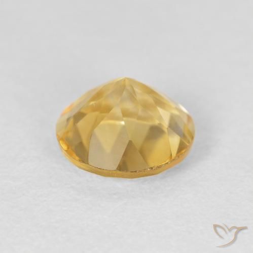 Citrino Laranja Dourada Natural 1.73ct, Redondo, VVS