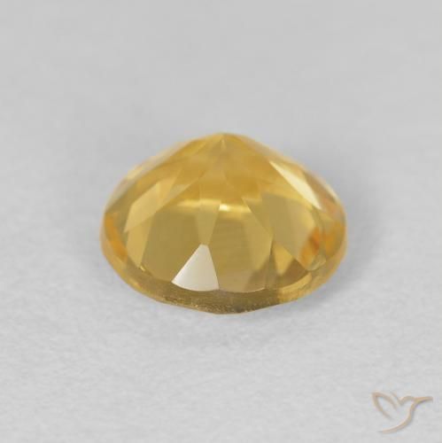 Citrino ouro médio Natural 1.73ct, Redondo, VVS