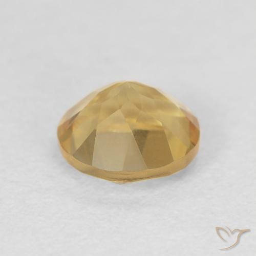 Citrino Dourado médio Natural 1.29ct, Redondo, VVS