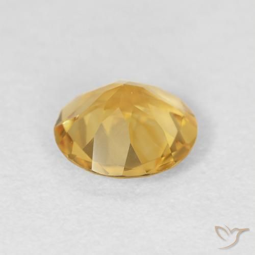 Citrino ouro médio Natural 0.95ct, Redondo, VVS