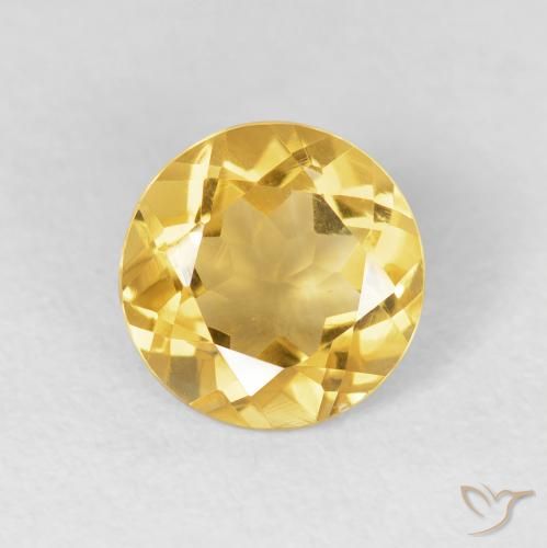 1.71ct Natural Dourado Citrino, Redondo, VVS