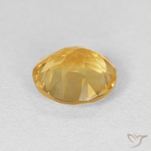 Citrino Dourado Natural 1.71ct, Redondo, VVS