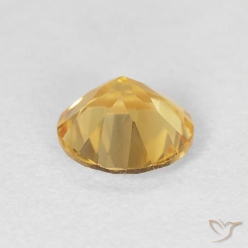 Citrino Ouro Natural 1.03ct, Redondo, VVS