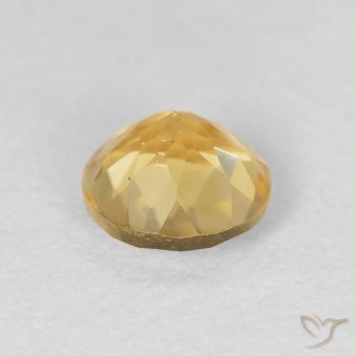Citrino Ouro Natural 1.15ct, Redondo, VVS-VS
