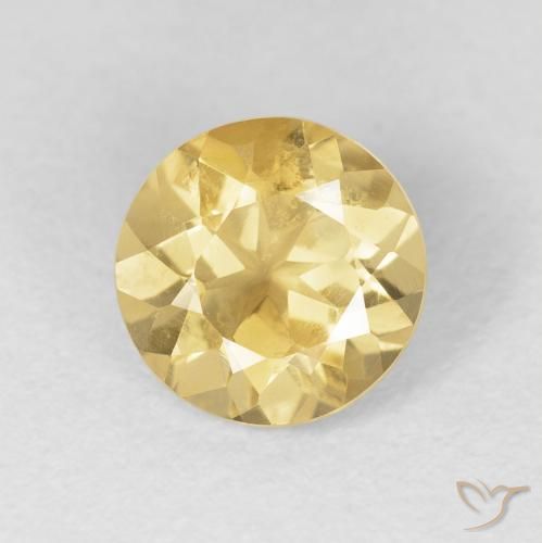 1.45ct Natural Ouro Citrino, Redondo, VVS-VS