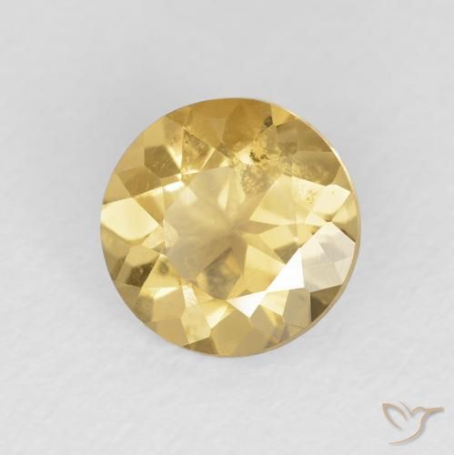 Citrino Ouro Natural 1.45ct, Redondo, VVS-VS