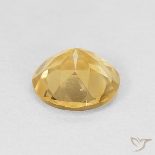Citrino Ouro Natural 1.45ct, Redondo, VVS-VS