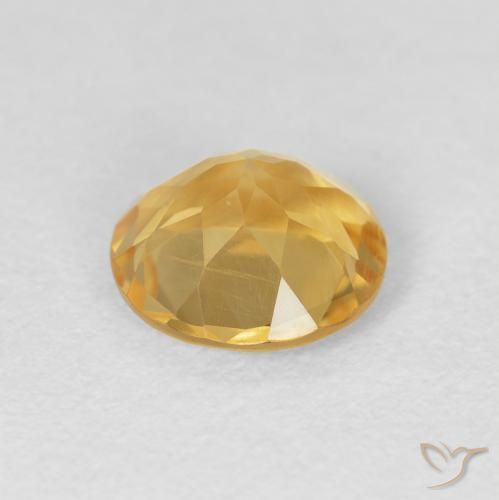 Citrino ouro profundo Natural 1.60ct, Redondo, VVS-VS