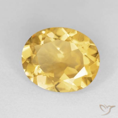 Citrino ouro brilhante Natural 4.12ct, oval, VVS-VS