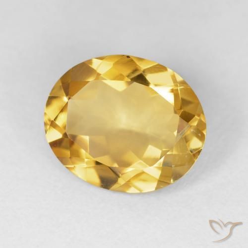 Citrino Dourado Natural 3.81ct, oval, VVS-VS