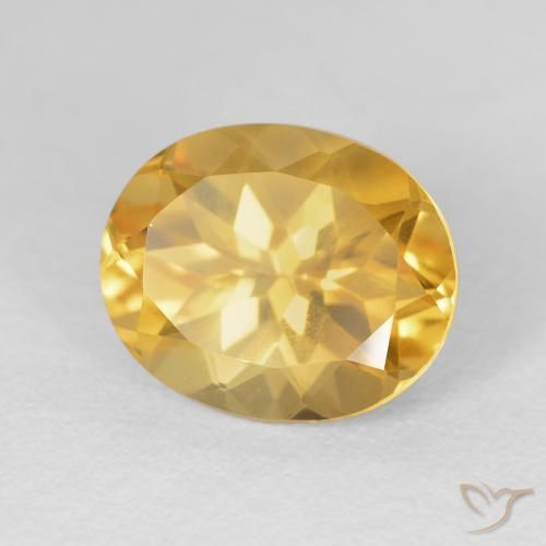 Citrino ouro brilhante Natural 4.86ct, oval, VVS-VS