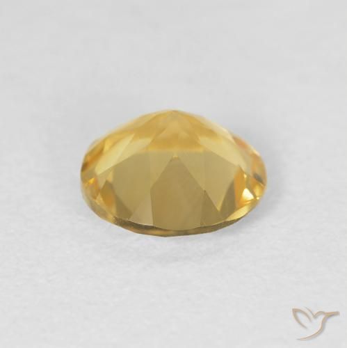 Citrino amarelo médio Natural 1.15ct, Redondo, VS