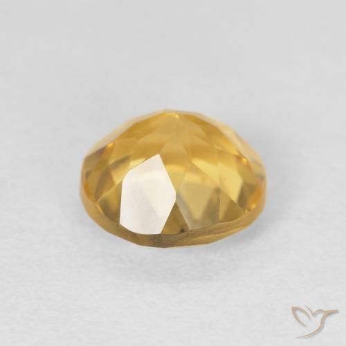 Citrino ouro médio Natural 1.92ct, Redondo, VVS
