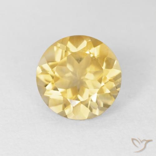 1.72ct Natural Ouro Citrino, Redondo, VVS