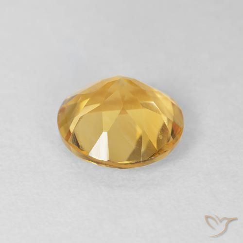 Citrino Ouro Natural 1.58ct, Redondo, VVS