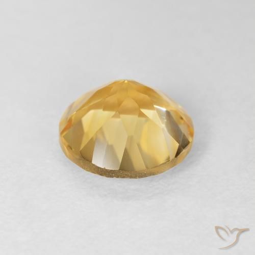 Citrino ouro médio Natural 1.72ct, Redondo, VVS