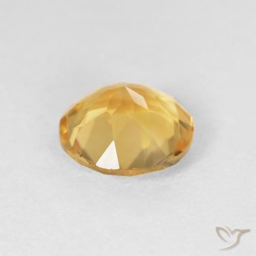 Citrino ouro brilhante Natural 1.53ct, Redondo, VVS