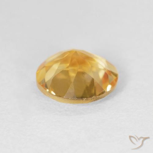 Citrino ouro brilhante Natural 1.60ct, Redondo, VVS