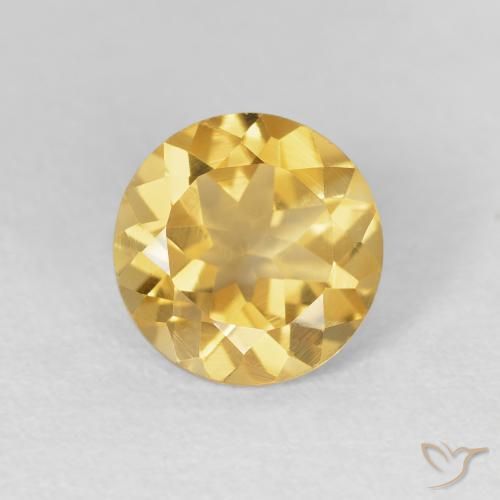 1.73ct Natural Dourado Citrino, Redondo, VVS