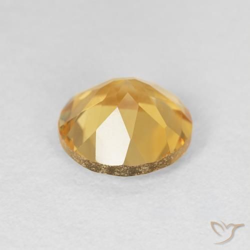 Citrino Dourado Natural 1.73ct, Redondo, VVS