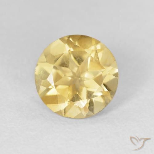 1.63ct Natural Dourado Citrino, Redondo, VVS