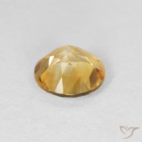Citrino Luz Dourada Natural 1.14ct, Redondo, VVS