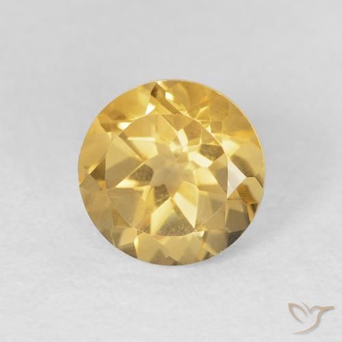 Citrino Ouro Natural 1.97ct, Redondo, VVS