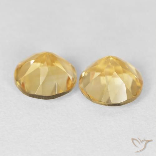Pedras preciosas de Citrino Ouro natural de 2.45 ct, Redondo, VVS