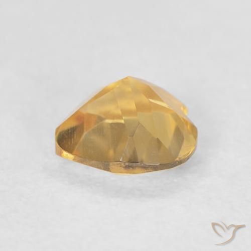 Citrino ouro médio Natural 0.66ct, Coração, VVS