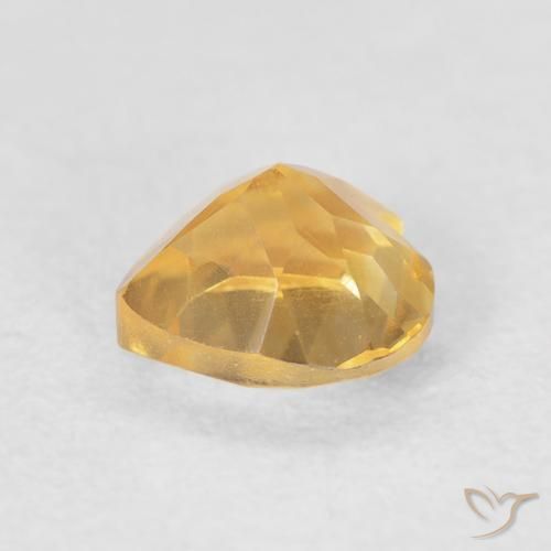 Citrino ouro médio Natural 0.75ct, Coração, VVS