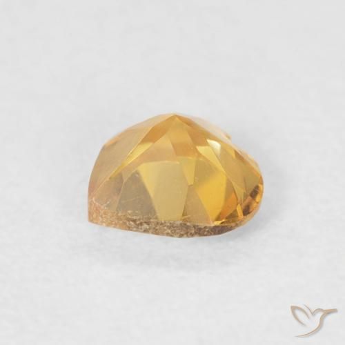 Citrino ouro médio Natural 0.38ct, Coração, VVS