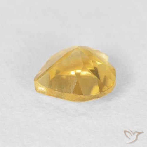 Citrino ouro médio Natural 0.40ct, Coração, VVS