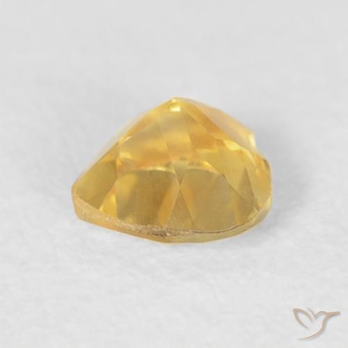 Citrino ouro médio Natural 0.44ct, Coração, VVS