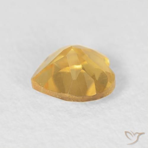 Citrino Dourado Natural 0.42ct, Coração, VVS