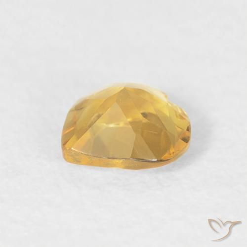 Citrino ouro médio Natural 0.35ct, Coração, VVS