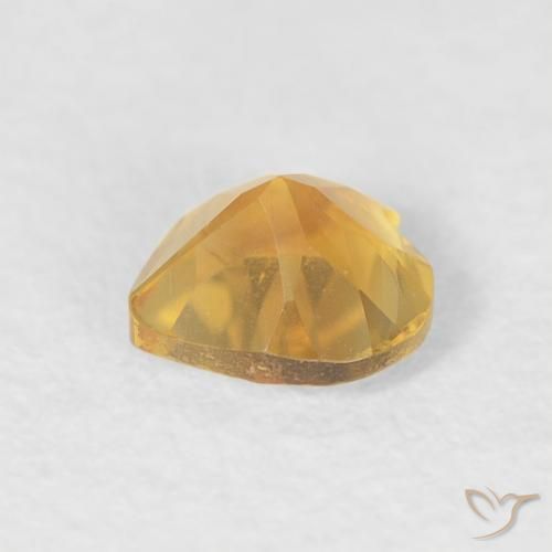 Citrino Dourado Natural 0.38ct, Coração, VVS