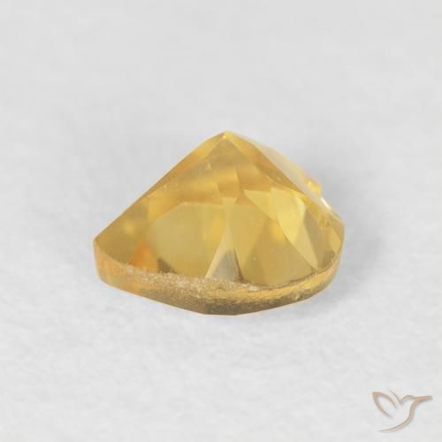 Citrino Dourado Natural 0.42ct, Coração, VVS