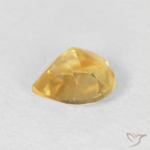 Citrino ouro médio Natural 0.64ct, Coração, VVS