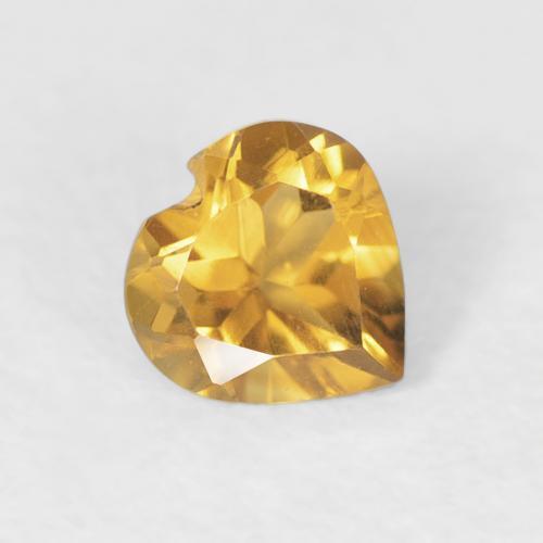 Citrino Dourado Natural 0.37ct, Coração, VVS