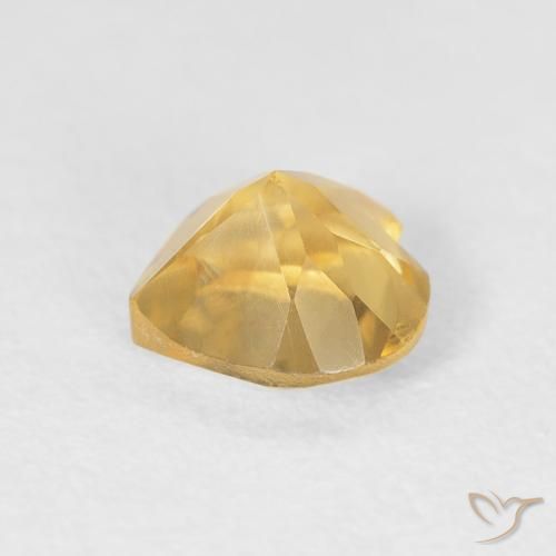 Citrino ouro médio Natural 0.78ct, Coração, VVS-VS