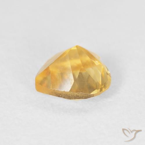 Citrino ouro médio Natural 0.68ct, Coração, VVS-VS
