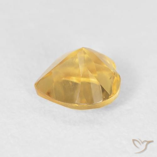 Citrino ouro brilhante Natural 0.47ct, Coração, VVS-VS