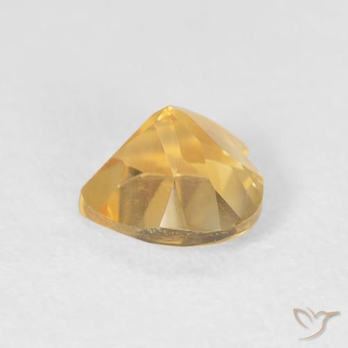Citrino ouro médio Natural 0.73ct, Coração, VVS-VS